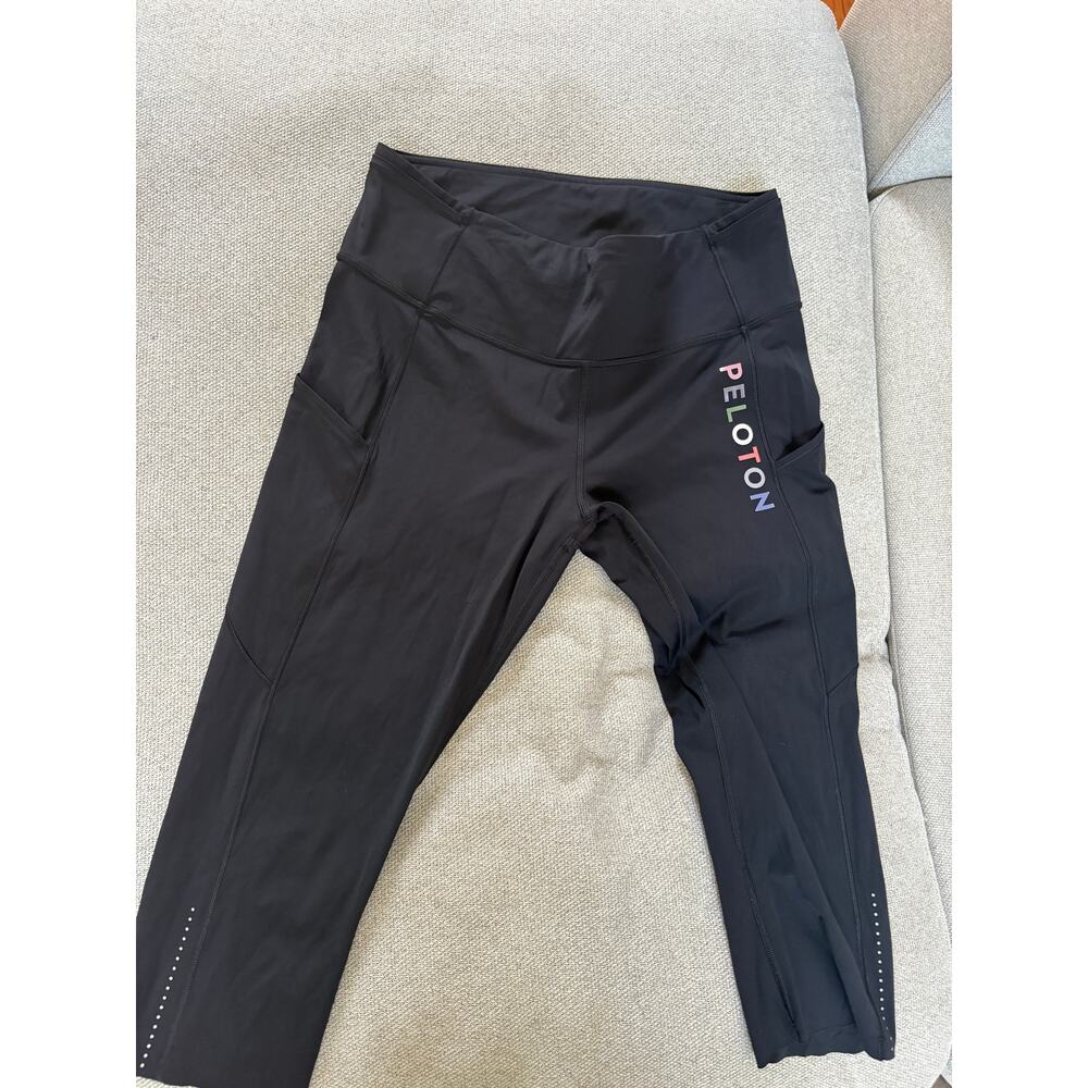 Lululemon x Peloton High Rise Black Leggings Womens Size 12